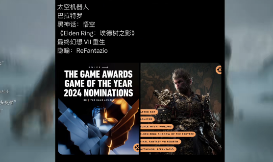 图片[4]-TGA年度游戏大奖是黑神话悟空？TGA全面入驻中国市场?-乐忧记