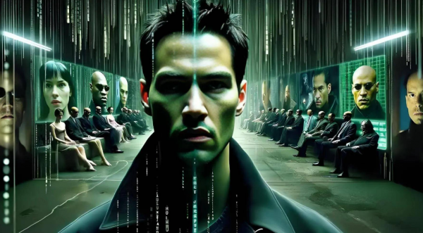 科幻电影《黑客帝国》的多维启示录,虚拟牢笼与觉醒之路-乐忧记